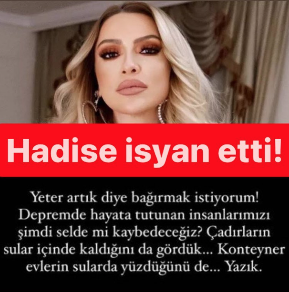 hadise den sel felaketi ile ilgili carpici paylasim isyan etti